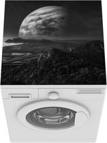 Wasmachine beschermer mat - Planeten - Berg - Sterren - Breedte 60 cm x hoogte 60 cm