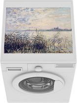 Wasmachine beschermer mat - De Seine dichtbij Argenteuil - Claude Monet - Breedte 55 cm x hoogte 45 cm