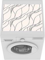 Wasmachine beschermer mat - Waves - Line art - Patronen - Breedte 55 cm x hoogte 45 cm