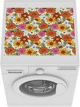 Wasmachine beschermer - Wasmachine mat - Vintage - Bloemen - Patronen - 55x45 cm - Droger beschermer