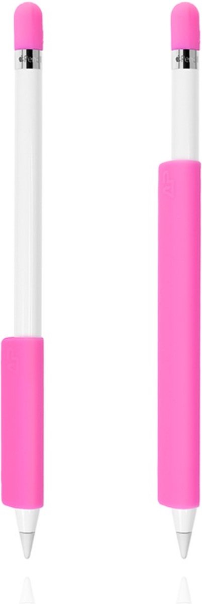 Peachy Siliconen Houder Hoes Huls Extra Bescherming Anti-Slip Apple Pencil Roze