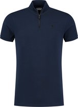 Purewhite -  Heren Slim Fit   T-shirt  - Blauw - Maat XXL