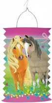 lampion Pretty Pony junior 28 cm papier roze