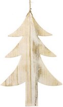 kersthanger boom 28 cm hout naturel