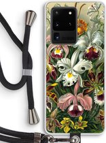 Case Company® - Samsung Galaxy S20 Ultra hoesje met Koord - Haeckel Orchidae - Telefoonhoesje met Zwart Koord - Bescherming aan alle Kanten en Over de Schermrand