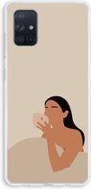 Case Company® - Samsung Galaxy A71 hoesje - Fresh coffee - Soft Cover Telefoonhoesje - Bescherming aan alle Kanten en Schermrand