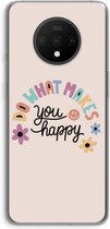 Case Company® - OnePlus 7T hoesje - Happy days - Soft Cover Telefoonhoesje - Bescherming aan alle Kanten en Schermrand