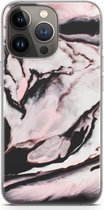 Case Company® - iPhone 13 Pro hoesje - Roze stroom - Soft Cover Telefoonhoesje - Bescherming aan alle Kanten en Schermrand