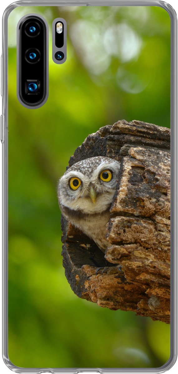 Telefoonhoesje Geschikt voor Huawei P30 Pro hoesje - Uil - Baby - Boom - Siliconen Telefoonhoesje Telefoonhoesje