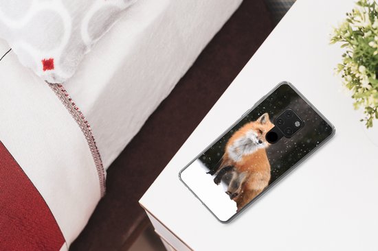 Coque Huawei P40 Lite - Renard - Neige - Hiver - Coque de téléphone en Siliconen