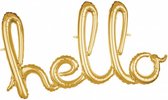 ballon hello 99 cm folie goud