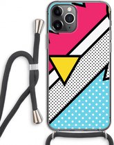 Case Company® - iPhone 11 Pro hoesje met Koord - Pop Art #3 - Telefoonhoesje met Zwart Koord - Extra Bescherming aan alle Kanten en Over de Schermrand