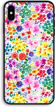 Case Company® - iPhone XS Max hoesje - Little Flowers - Biologisch Afbreekbaar Telefoonhoesje - Bescherming alle Kanten en Schermrand