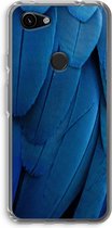 Case Company® - Google Pixel 3a hoesje - Pauw - Soft Cover Telefoonhoesje - Bescherming aan alle Kanten en Schermrand