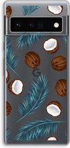 Case Company® - Google Pixel 6 Pro hoesje - Kokosnoot - Soft Cover Telefoonhoesje - Bescherming aan alle Kanten en Schermrand