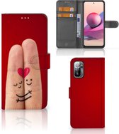 Coque pour téléphone portable Xiaomi Redmi Note 10/10T 5G | Poco M3 Pro Wallet Book Case Cadeau pour l'amour de la femme
