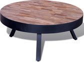 Table basse Medina ronde en bois de teck recyclé