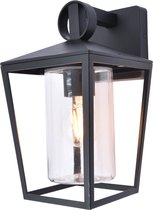 LUTEC West - Traditionele wandlamp voor buiten -  E27 - Mat Zwart