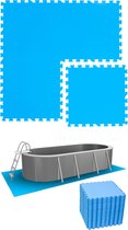 10.3 m² Poolmat - 44 EVA schuim matten 50x50 outdoor poolpad - schuimrubber ondermatten set