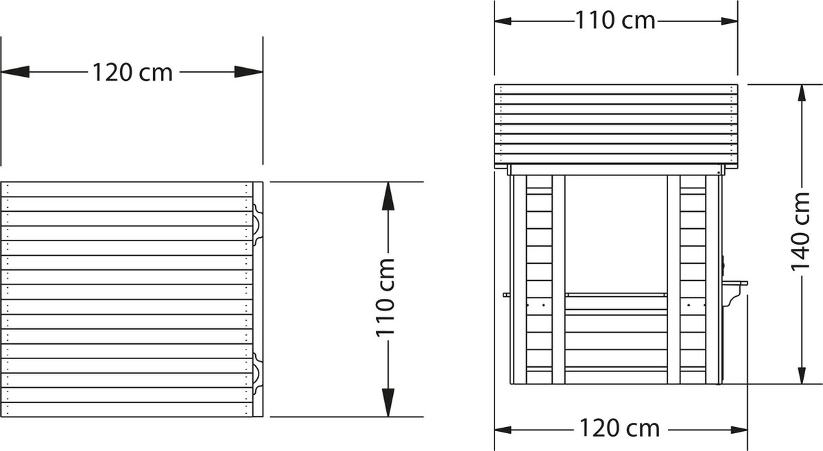 Backyard Discovery Sweetwater Speelhuis in Bruin / Grijs - Houten Speelhuisje met Speelkeuken en accessoires - Speelhuis voor de tuin / buiten — afbeelding 11