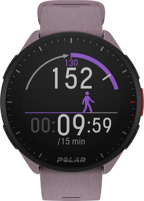 Polar Pacer - GPS Hardloophorloge - Purple Dusk - Maten S-L