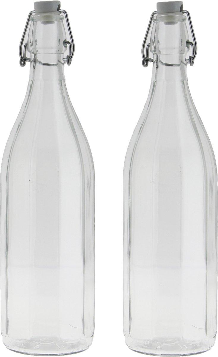 UPKOCH Lot de 6 bouteilles vides réutilisables en plastique transparent  avec bouchons en aluminium pour boissons 200 ml de jus de fruits, lait
