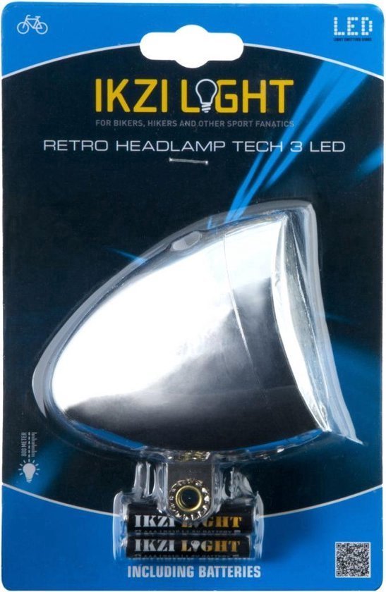 koplamp Retro led batterijen zilver — afbeelding 5