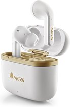 NGS Artica Trophy White ANC Bluetooth Earphones - TWS - Up To 20 Hours - Touch Control - White