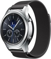 Milanees Smartwatch bandje - Geschikt voor  Samsung Gear S3 Milanese band - zwart - Horlogeband / Polsband / Armband