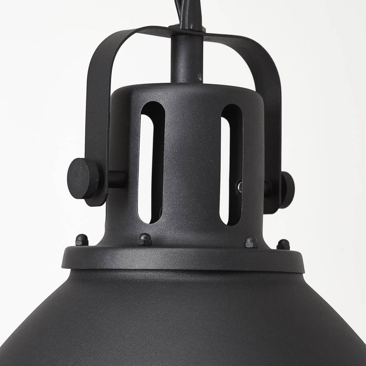 Brilliant Industriële hanglamp “Jesper” bol matzwart | XL