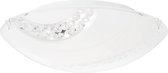 BRILLIANT lamp Pinola LED wand- en plafondlamp 30 cm wit / transparant | 1x 12W LED geïntegreerd, (1250lm, 4000K) | Schaal A ++ tot E | Kristallook