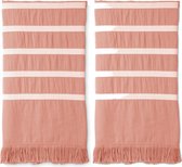 Walra Hamamdoek Fouta Sunny Stripes - 2 stuks - 100x180 cm - Terra