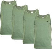 4-Pack Donnay Muscle shirt - Tanktop - Sportshirt - Heren - maat 3XL - Army Green (089)