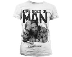The Big Lebowski Dames Tshirt -XL- Life Goes On Man Wit
