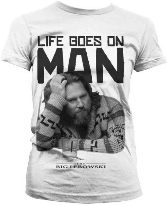 The Big Lebowski Dames Tshirt -XL- Life Goes On Man Wit
