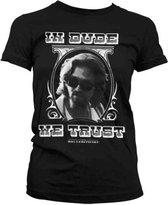 The Big Lebowski Dames Tshirt -XL- In Dude We Trust Zwart