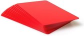 Ultracard PVC card rood pk a 100 stuks / PVC kaarten (bankpasformaat) / Plastic cards / PVC passen / Prijskaarten