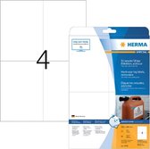 HERMA Folien-Etiketten A4 105x148mm weiß ablösbar 80St.