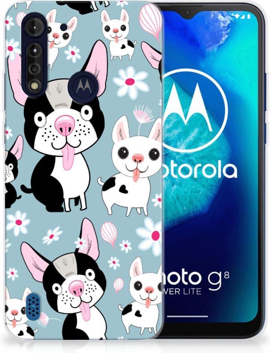 Motorola Moto G8 Power Lite TPU Hoesje Hondjes