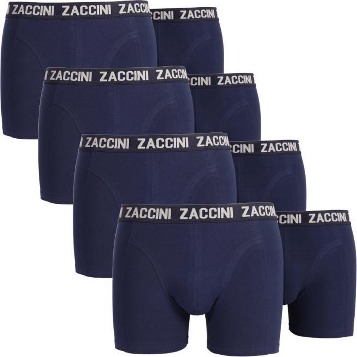 Zaccini 8-pack boxershorts - navy | bol.com
