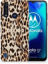 TPU Silicone Hoesje Motorola Moto G8 Power Lite Telefoonhoesje Leopard