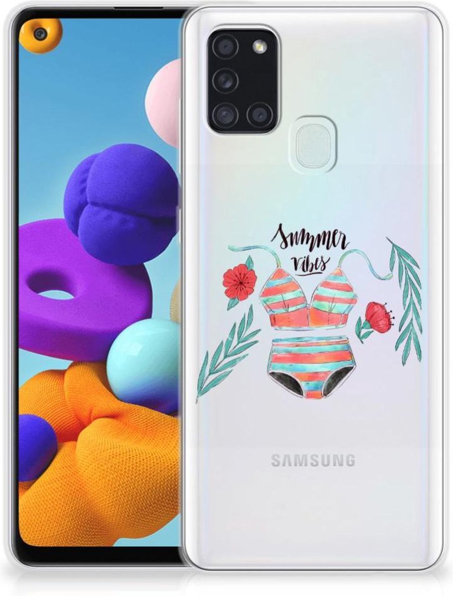 Samsung Galaxy A21s Telefoonhoesje met Naam Boho Summer