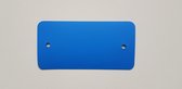 PVC-labels 54x108mm donker blauw met 2 gaten - per doosje van 1000 stuks