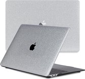 Lunso Geschikt voor MacBook Air 13 inch M1 (2020) cover hoes - case - Glitter Zilver
