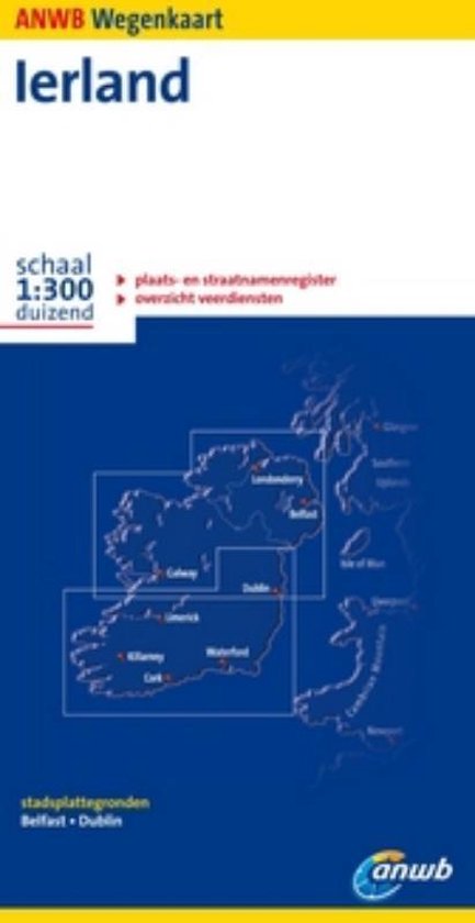 Cover van het boek 'ANWB Wegenkaart / Ierland' van  ANWB