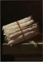 Stilleven met asperges, Adriaen Coorte - Foto op Posterpapier - 42 x 59.4 cm (A2)