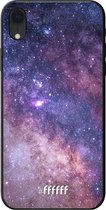 iPhone Xr Hoesje TPU Case - Galaxy Stars #ffffff