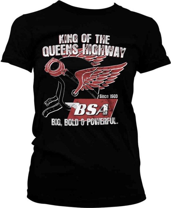 BSA Dames Tshirt -S- King Of The Queens Highway Zwart