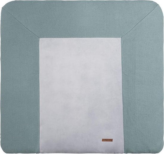 Baby's Only - Gebreide baby aankleedkussenhoes - Waskussenhoes - Overtrek verzorgingskussen Classic - Zilvergrijs - 45x70 cm