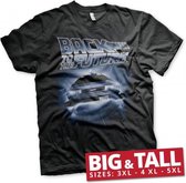 BACK TO THE FUTURE - T-Shirt Big & Tall - Flying Delorean (3XL)